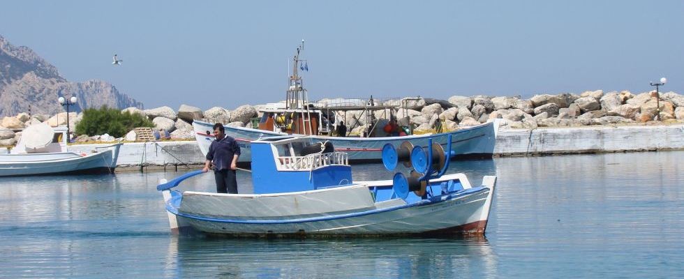 Aegiali fishing boat