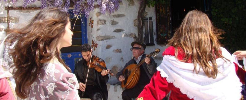 Greek traditional dancing on Amorgos